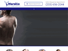 Tablet Screenshot of marsillochiropractic.com